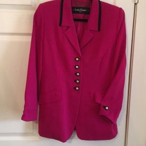 Louis Feraud Burgundy Blazer